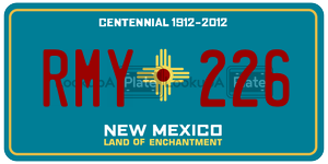 RMY226  license plate in NM