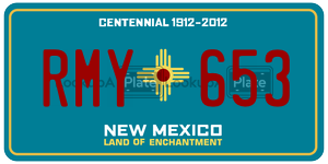 RMY653  license plate in NM