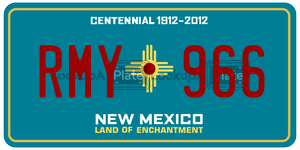 RMY966  license plate in NM