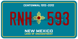 RNH593  license plate in NM