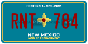RNT784  license plate in NM