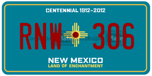 RNW306  license plate in NM