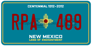 RPA489  license plate in NM