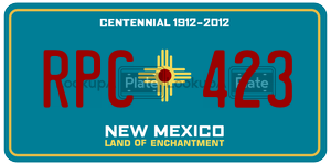 RPC423  license plate in NM