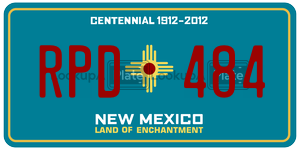 RPD484  license plate in NM