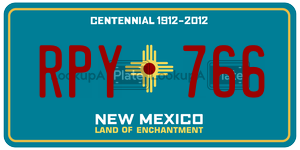 RPY766  license plate in NM