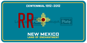 RR  license plate in NM