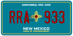 RRA933  license plate in NM