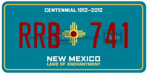 RRB741  license plate in NM