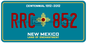 RRC852  license plate in NM