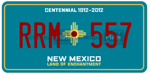 RRM557  license plate in NM