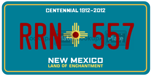 RRN557  license plate in NM