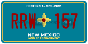 RRW157  license plate in NM