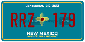 RRZ179  license plate in NM
