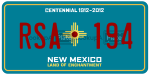 RSA194  license plate in NM
