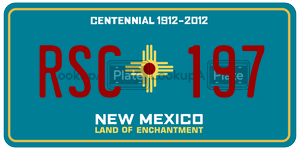 RSC197  license plate in NM