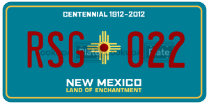 RSG022  license plate in NM