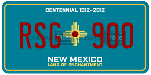 RSG900  license plate in NM