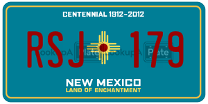 RSJ179  license plate in NM