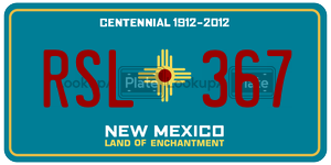 RSL367  license plate in NM