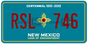 RSL746  license plate in NM