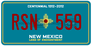 RSN559 license plate in New Mexico