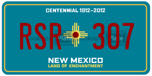 RSR307  license plate in NM