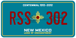 RSS302  license plate in NM