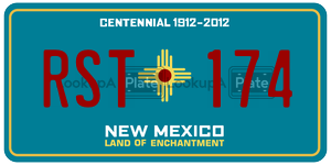 RST174  license plate in NM