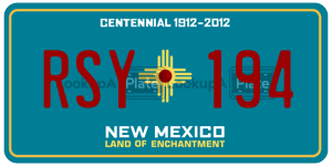 RSY194  license plate in NM