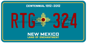 RTG324  license plate in NM