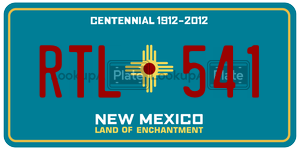RTL541  license plate in NM