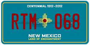 RTM068  license plate in NM