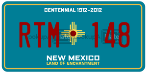 RTM148  license plate in NM