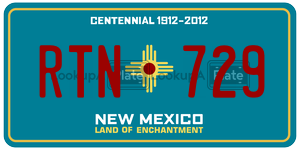 RTN729  license plate in NM