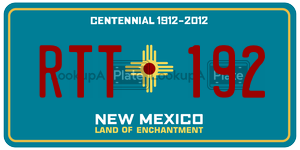 RTT192  license plate in NM