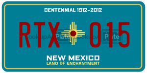RTX015  license plate in NM
