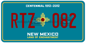 RTZ082  license plate in NM