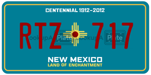 RTZ717  license plate in NM