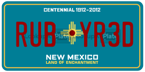 RUBYR3D  license plate in NM