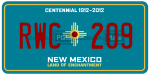 RWC209  license plate in NM