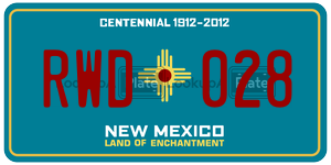 RWD028  license plate in NM