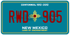 RWD905  license plate in NM