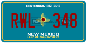 RWL348  license plate in NM