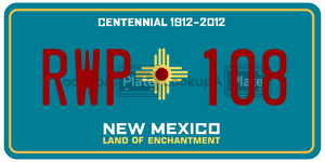RWP108  license plate in NM