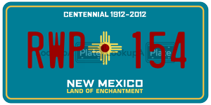 RWP154  license plate in NM