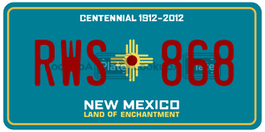 RWS868  license plate in NM