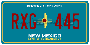 RXG445  license plate in NM