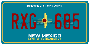 RXG685  license plate in NM