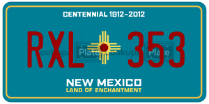 RXL353  license plate in NM